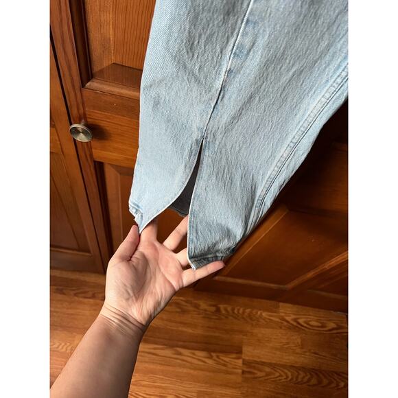 Abercrombie & Fitch Women's Curve Love The 90s Straight Ultra High Rise Jeans 20 - Picture 4 of 11